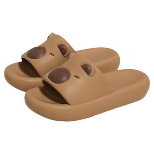 2025新款夏季可爱卡皮巴拉儿童凉拖鞋男女童居家洗澡防滑浴室拖鞋