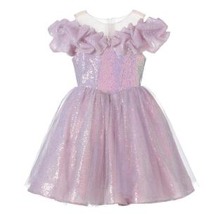 儿童礼服宝宝生日公主裙短女童钢琴演出服小女孩六一主持人服装夏