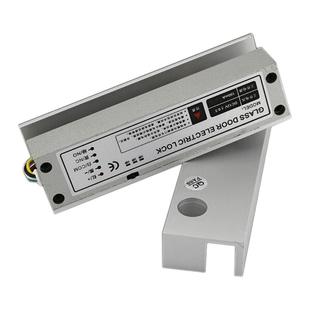 上下无框玻璃门电插锁上下无框锁铝合金玻璃门夹锁四芯低温电插锁