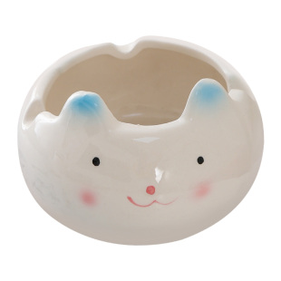 可爱卡通小动物陶瓷烟灰缸创意个性潮流多功能车载茶几茶台包邮