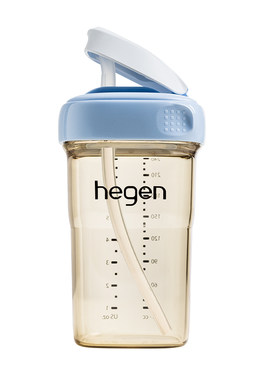 Hegen小月龄吸管杯婴幼儿学饮杯6个月以上宝宝喝水杯儿童ppsu杯