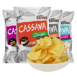 克恩兹木薯片125g*2包印尼进口网红休闲薯片零食办公室解馋小零食