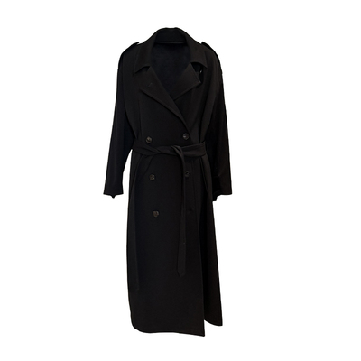 垂顺感廓形风衣女翻领大衣