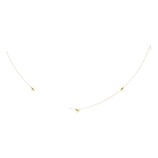 WOODS VOICE女士妙语连珠银饰项链轻奢小众气质百搭锁骨链 两个色