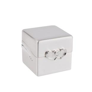 WINKO双心银质戒指盒收纳盒装饰品婚戒盒装首饰盒欧式珠宝盒子