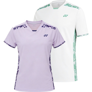 2026新款尤尼克斯羽毛球服女速干短袖修身男上衣宽松yy运动服上衣