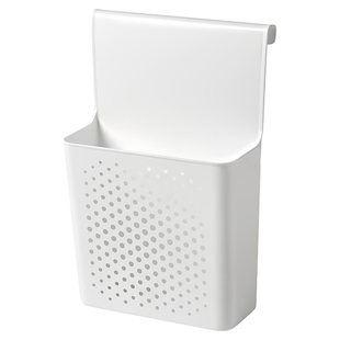 厨房橱柜门内侧收纳盒门后悬挂挂篮保鲜膜垃圾袋置物架姜蒜收纳筐