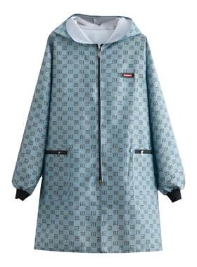 罩衣长袖大褂防水工作服时尚
