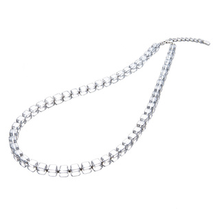 Phiten/法藤炫彩天然水晶手链钛珠项环轻奢串珠送女友生日项链