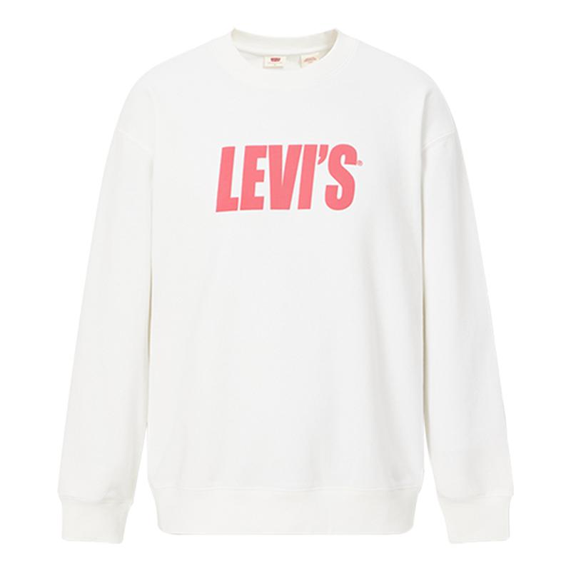 Levi's李维斯春季新款女士卫衣LOGO印花简约舒适时尚长袖