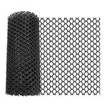 黑色阳台防护网防猫坠落儿童防掉窗户垫板安全网防盗窗塑料围栏网