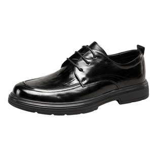 意尔康男鞋2026新款真皮休闲皮鞋男士商务正装软底大码公务通勤鞋