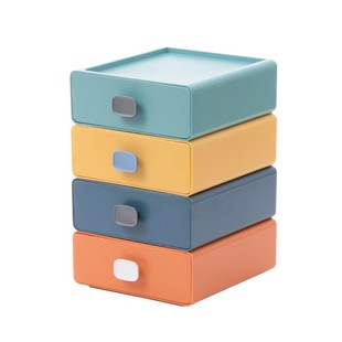 ins风桌面收纳盒化妆品置物架办公室书桌上学生宿舍神器储物小柜