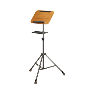 可移动笔记本支架落地带滑轮站立办公升降电脑桌站着工作台桌面增高支撑三脚架子手提放置投影仪托盘户外直播