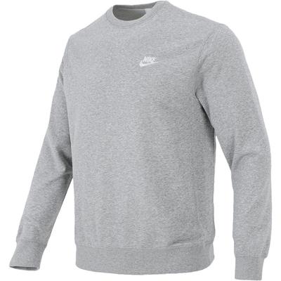 Nike耐克卫衣男2025冬季新款运动服休闲圆领长袖灰色套头衫BV2667