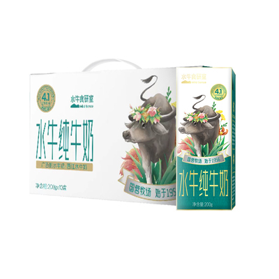 水牛奶纯牛奶每盒8.2g蛋白质