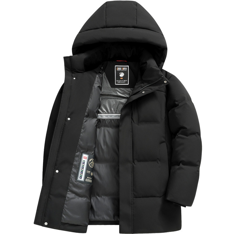 雪中飞鹅绒羽绒服中长款冬季外套