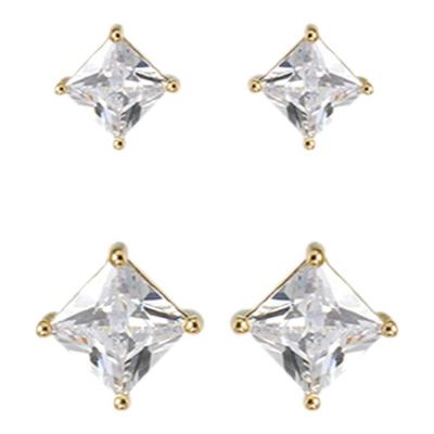 AIR-HORIZON百搭锆石耳钉925银针