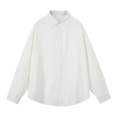 XAKA秋季美式休闲基础款长袖衬衫