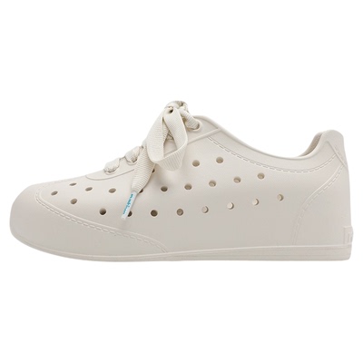 native透气镂空厚底系带包头凉鞋