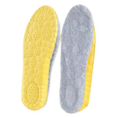 毛绒鞋垫冬季保暖男女加绒加厚运动减震超软踩屎感棉鞋垫吸汗防臭