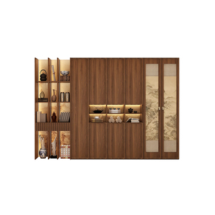 宋氏美学实木书柜家用客厅书房满墙到顶书架书橱储物柜2025新爆款