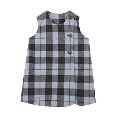 允儿妈绵羊毛混纺背心裙百褶裙