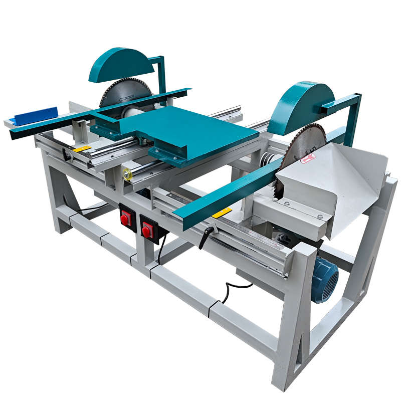 双端齐头锯木工机械双边头锯实木托盘断料推台锯精密裁板锯断料锯
