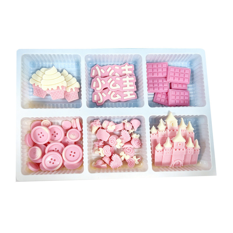 粉色蛋糕巧克力装饰冰淇淋城堡小蛋糕/烘焙装饰用品