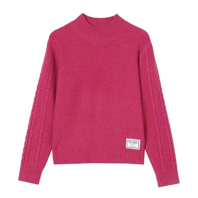 毛衣女秋冬半高领高腰内搭打底衫