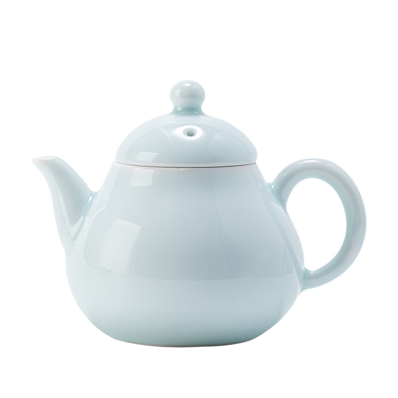 青瓷小茶壶梨形壶陶瓷茶具