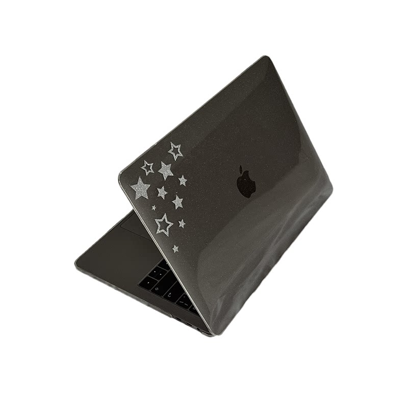 寻壳适用银色细闪星星macbookair保护壳13Pro满天星case苹果笔记本电脑保护套neo外壳pro硬macpro14寸13简约M