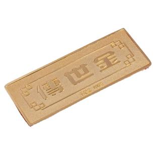 金老虎生肖金条农行博世铜镀金仿真样品金条金砖金店摆饰道具摆件