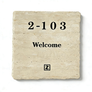 天然石材招牌咖啡店服装店铺门口装饰挂牌瑜伽馆美容院洞石牌定制