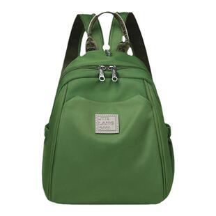 2024新款时尚百搭双肩包女简约休闲胸包高级感轻便防水尼龙背包