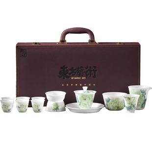 妙莲天香庄晓明老师作品《玉笑珠香》高档功夫茶具套装轻奢高档