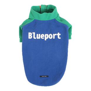 Blueport宠物秋冬衣服男女狗狗猫咪摇粒绒棉衣半开襟户外保暖外套