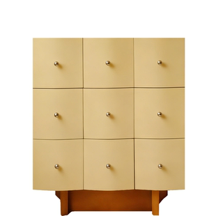 【WAVE CABINET】醒醒！波波柜黄色波浪柜九斗柜中古奶油风