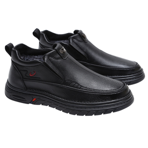 爸爸棉鞋男冬季加绒加厚保暖防滑软底老人鞋中老年男士老北京棉鞋