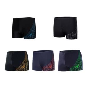 新款speedo/速比涛泳裤男防尴尬沙滩防水大码专业平角速干专用
