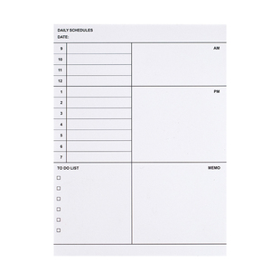 朝雨 简约记事便签本小本子可撕学生学习周计划日程本自律打卡本