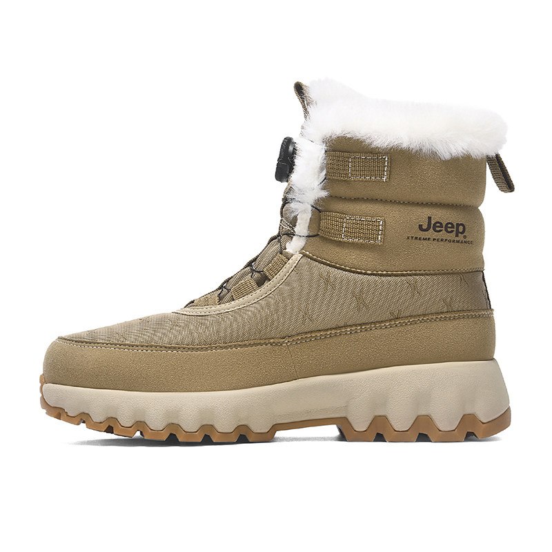 Jeep情侣雪地靴防滑耐磨新款保暖