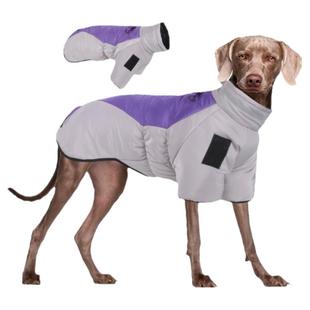 狗狗衣服秋冬新款中型大型犬可卡金毛萨摩反光加厚宠物保暖冲锋衣