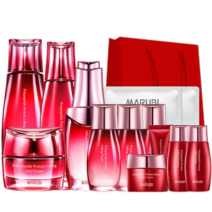 丸美官方旗舰店正品多肽蛋白提拉套装水乳抗皱紧致中年妈妈护肤品