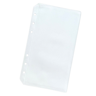 a7a6a5b5透明防水平口袋醃活页手账本存钱收纳袋单插袋票据资料袋