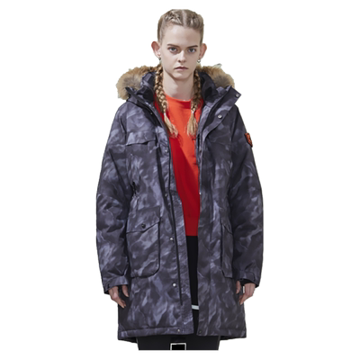 思凯乐户外鹅绒羽绒服迷彩滑雪服