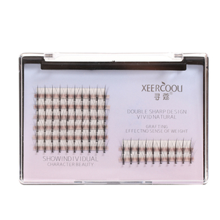 0.07网红仙女芭比翘二合一交叉仿真自嫁接朵毛自然点缀种植假睫毛