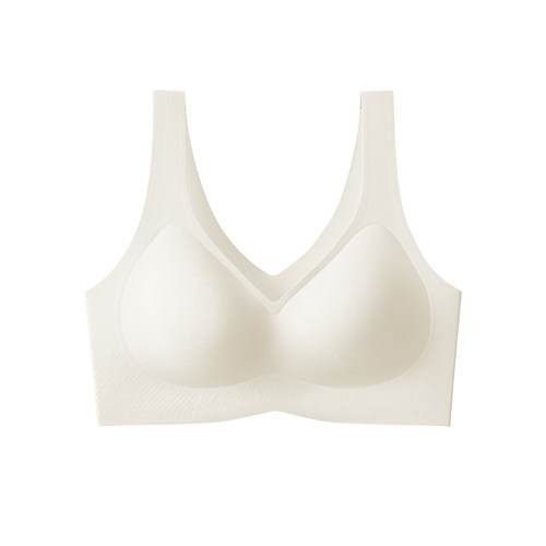 草本初色无痕天然乳胶内衣女无钢圈美背内衣透气无痕裸感舒适文胸