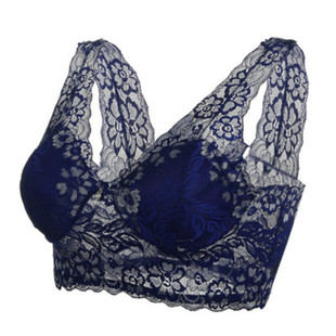 内衣女无钢圈小胸聚拢收副乳薄款文胸调整型性感蕾丝大妈女士胸罩