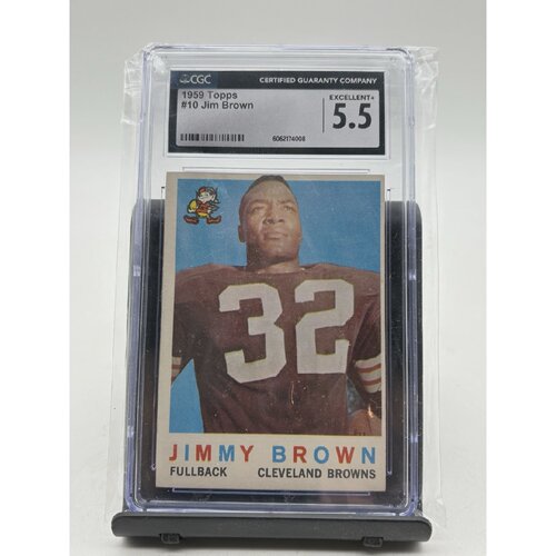 1959 Topps Jim Brown Just graded CGC 5.5 great corners but c